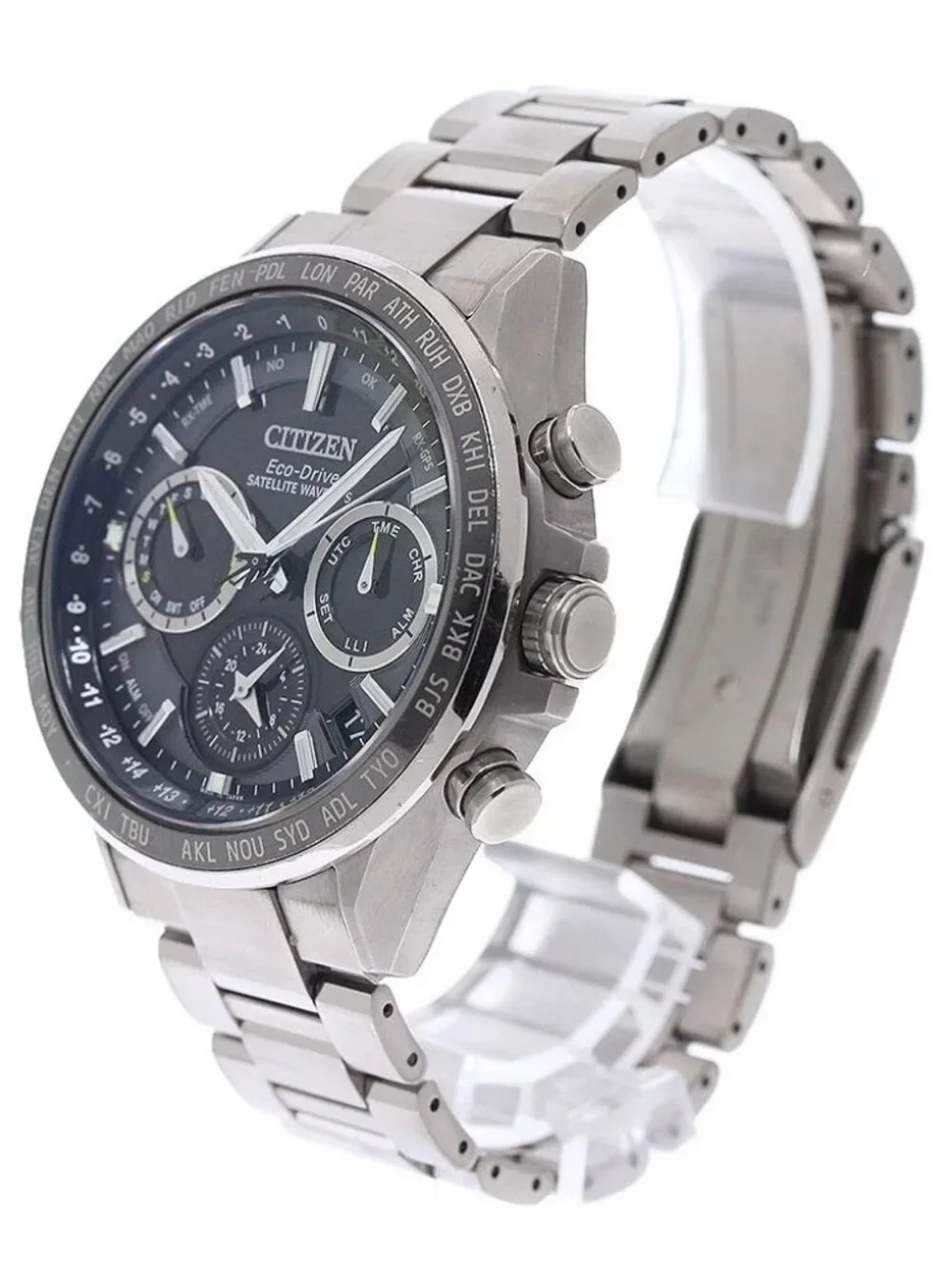 CITIZEN Atessa F950-T026648/CC4015-51E Eco Drive Solar Powered Radio Mens_956718